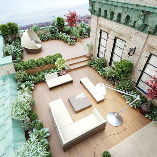 Beautiful Rooftoops Garden 