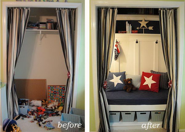 Turn The Closet Into A Toy Organizer 