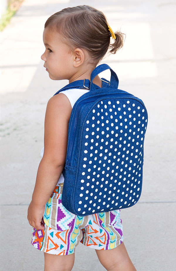 Polka Dot Backpack. Check out the tutorial 