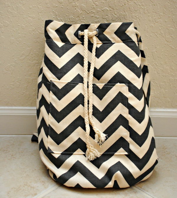 Chevron Backpack. Get the tutorial 