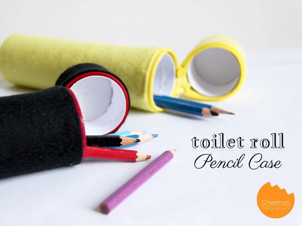 Toilet Paper Roll  Pencil Case.  Check out more 
