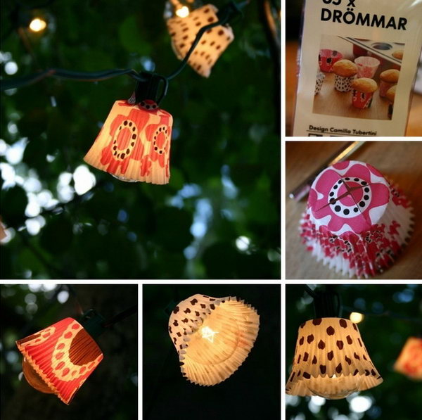 Cupcake Lights. Check out more instructions 