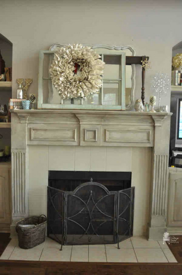 Chalk Paint Fireplace Mantel 