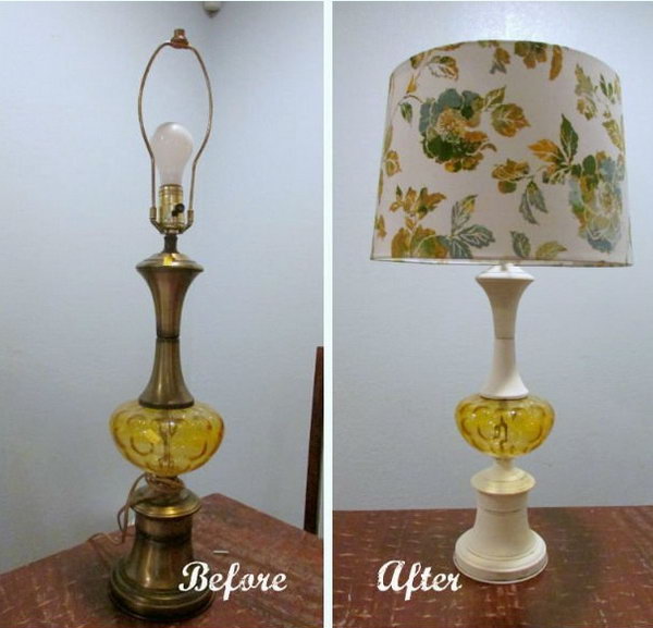 Easy Lamp Makeover Using Chalk Paint 