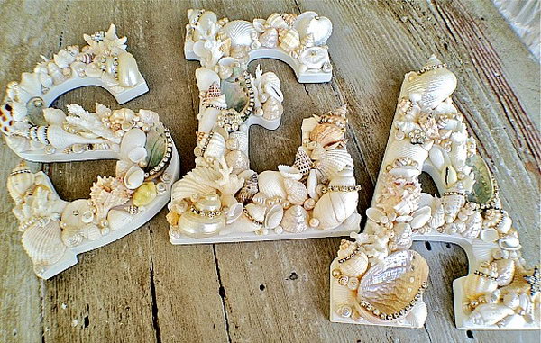 Sea Shells Letters. See the tutorial 