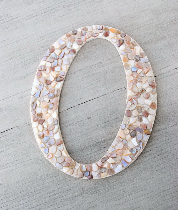 Mosaic Letter Wall Decor. 