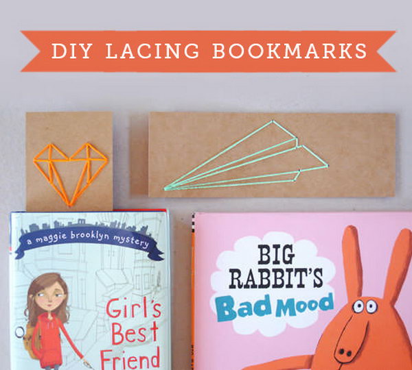 Back To School Lacing Bookmarks 