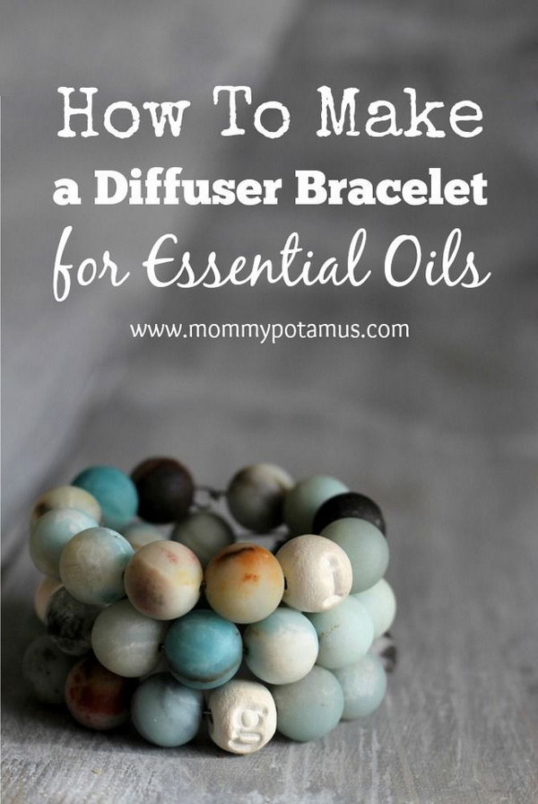 DIY Diffuser Bracelet For Essential Oils. Use clay and essential oils to create your beautiful diffuser bracelet. I like that it smells nice. 