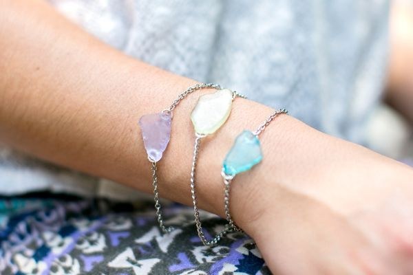 DIY Sea Glass Bracelet 