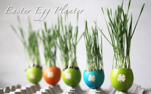 DIY Easter Egg Planters. See more 