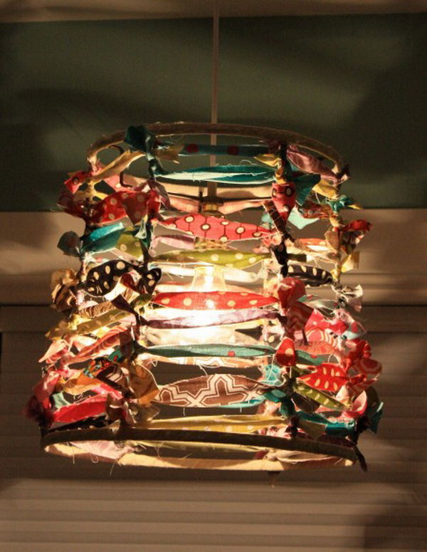 Scrappy Lampshade. See how 