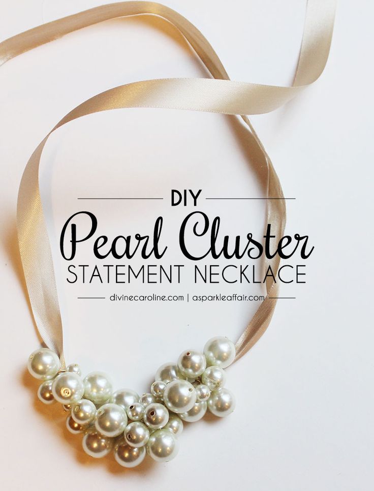 Easy DIY Pearl Cluster Necklace for Less than $10 