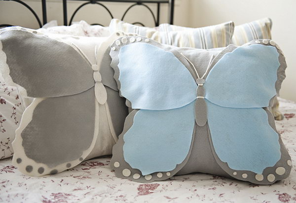 DIY Butterfly Pillow Cover 