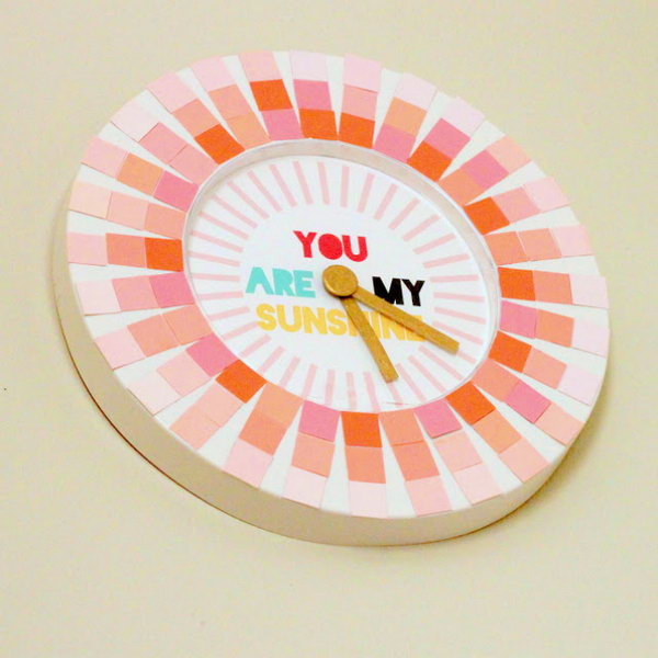 Paint Swatch Clock. See the details 