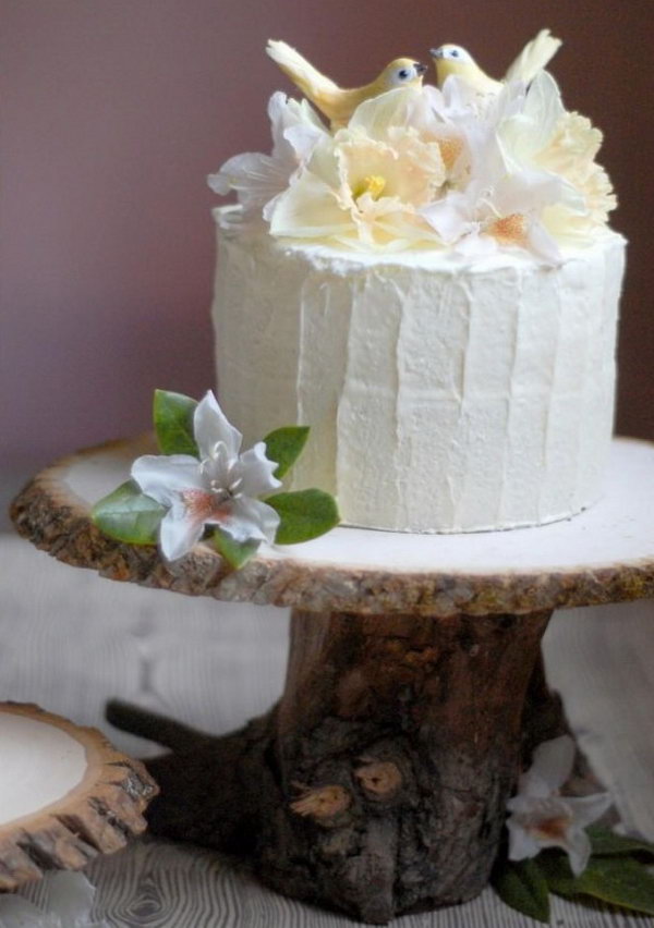 Wood Wedding Cake Stand. See more directions 