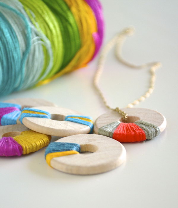 Wooden Ring Pendants. See more details 
