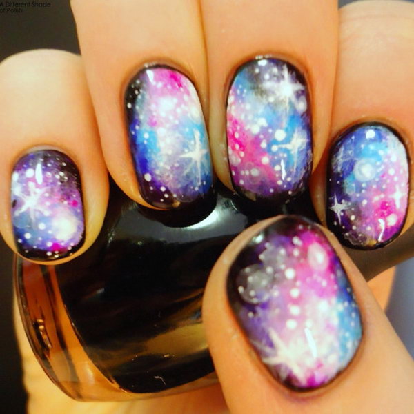 Galaxy Star Nails. 