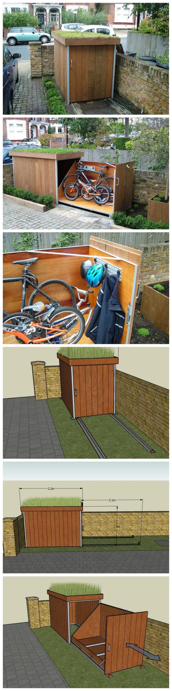 Super Simple Outdoor Bike Storage Solution. 