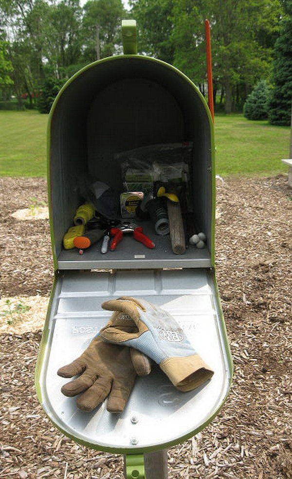 Use Your Garden Mailbox As Your Toolshed. See more 