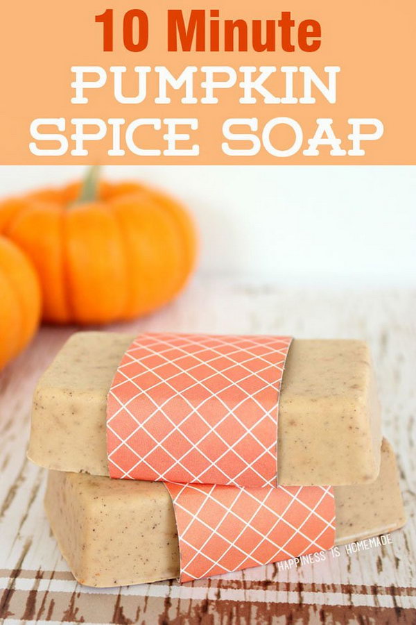 How to make a DIY pumpkin spice soap in 10 minutes 