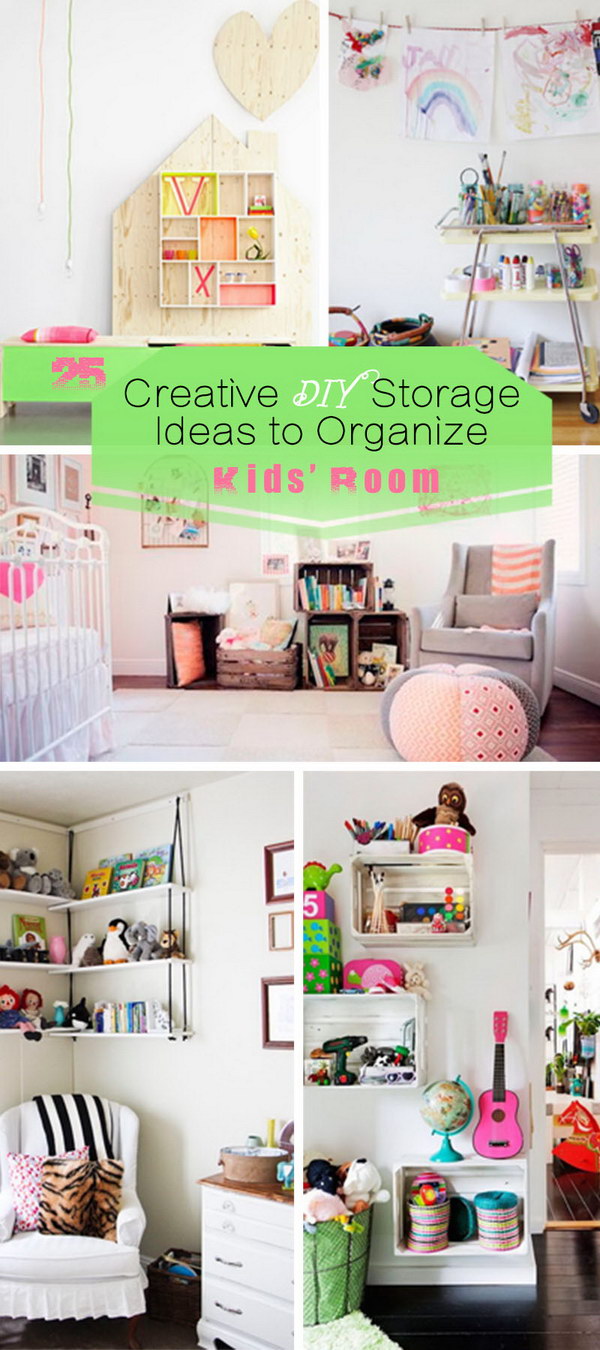 Creative DIY Storage Ideas to Organize Kids' Room! 