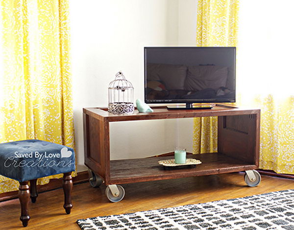 Entertainment TV Console. Get the tutorial 