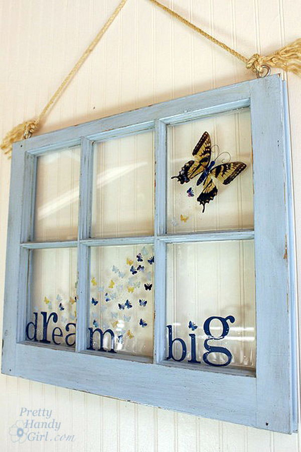 Creative Butterfly Window. 
