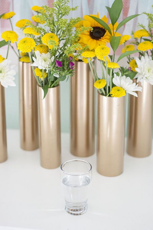 PVC Vase and Centerpiece. See the tutorial 