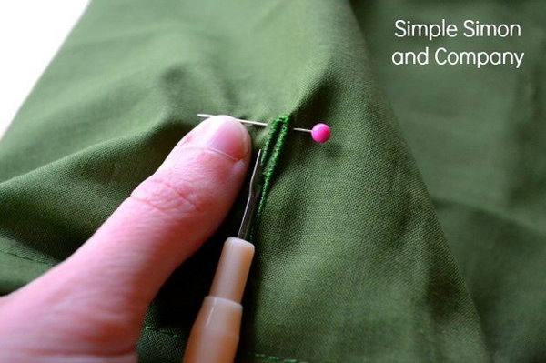 Save your button holes with one simple trick. 