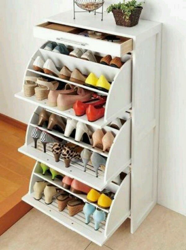 Creative Shoe Storage. 