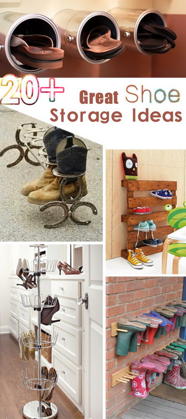 Great Shoe Storage Ideas! 