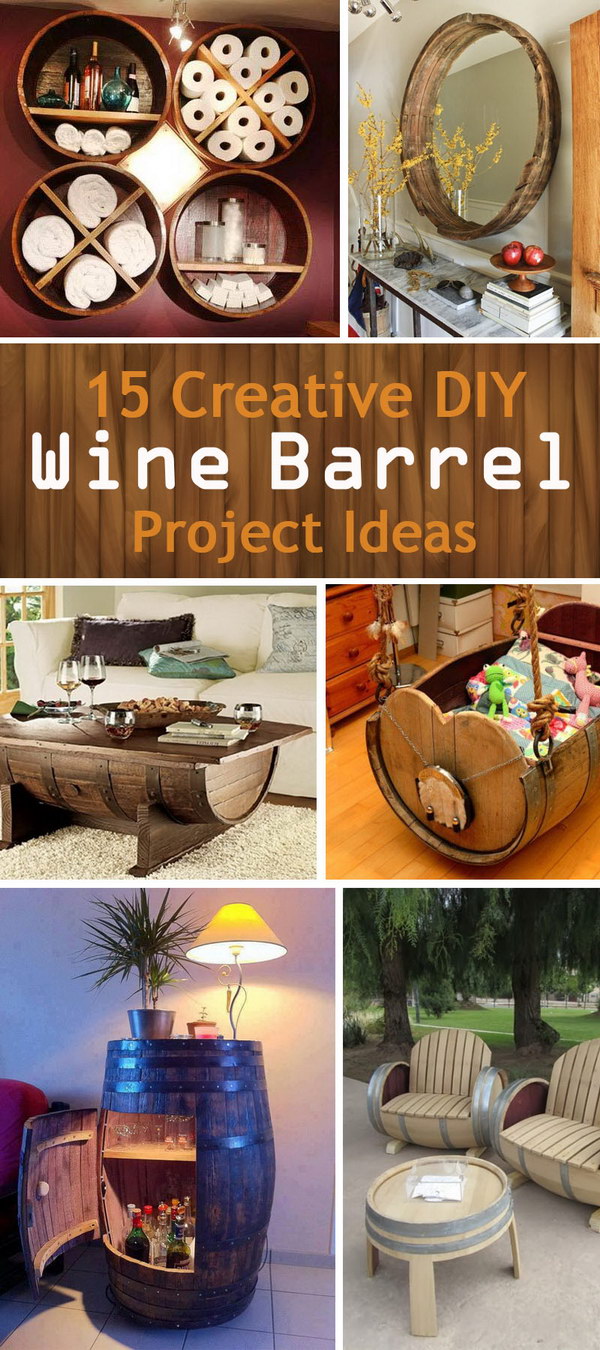 Creative DIY Wine Barrel Project Ideas! 