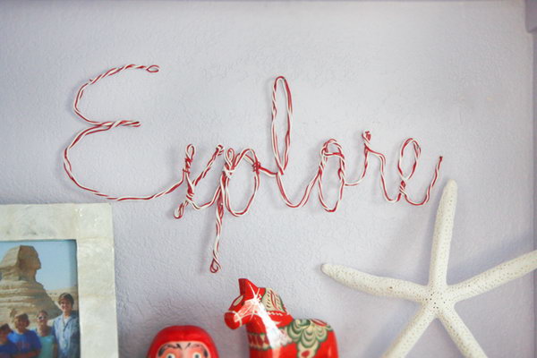 Wire Word Wall Art. See how 
