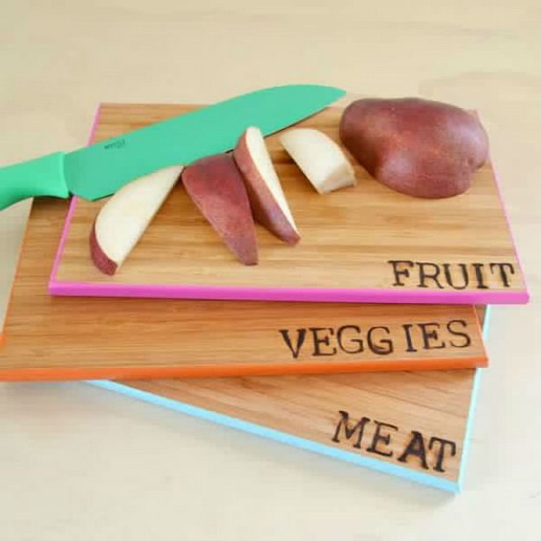 DIY Color coded Chopping Boards 