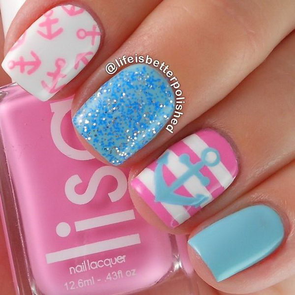 Anchor Nails in Candy Colors. See more details 