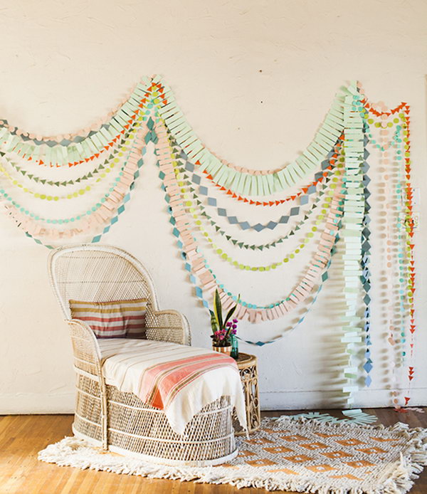 DIY Wall Garlands for Baby Room's Decorating. 