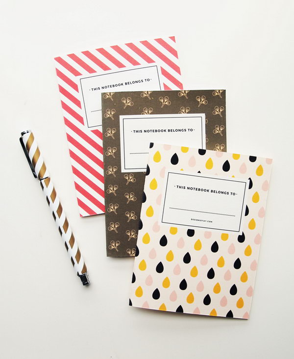 Free Printable Vintage Notebook. You can download these adorable and vintage covers and get more directions 