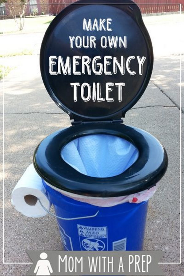 Make an Emergency Toilet. See the tutorial 