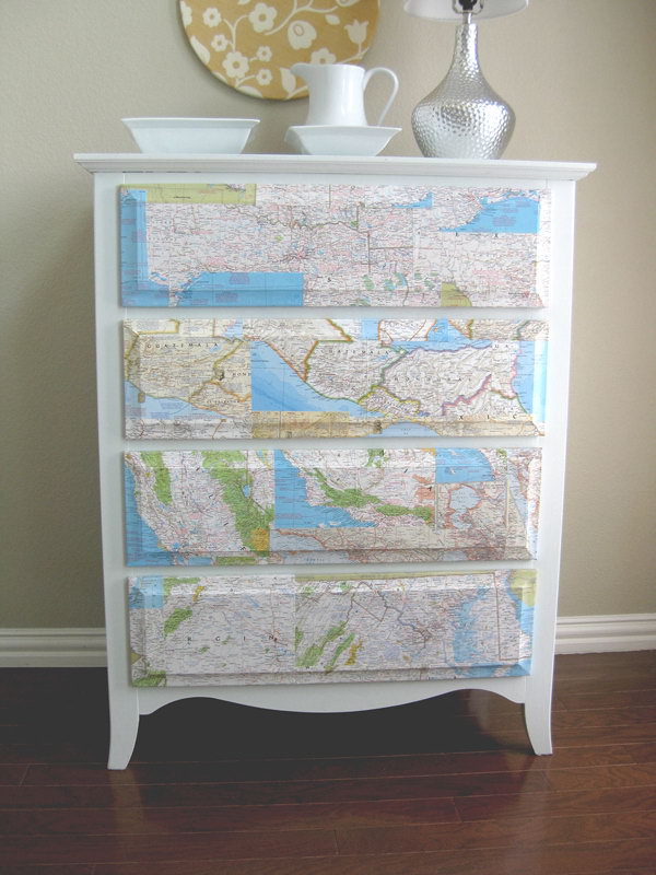 Cover the Dresser with Map. See the directions 