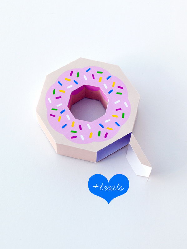 Donut Gift Boxes. Get the tutorial 