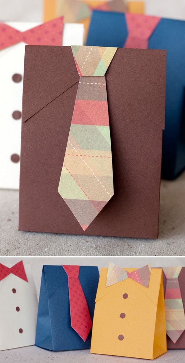 DIY Shirt & Tie Gift Boxes. Learn how to make it 