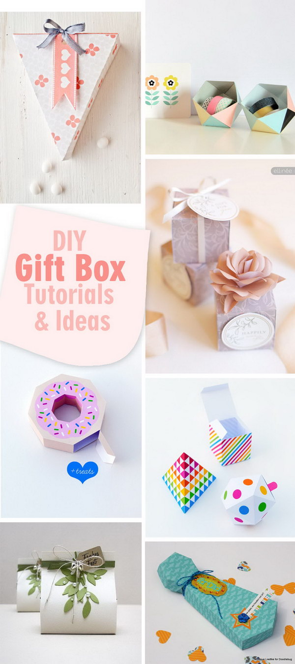 Lots of DIY Gift Box Tutorials and Ideas! 