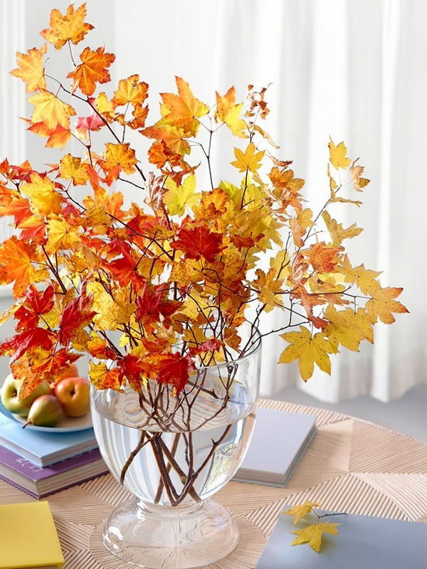 Autumn Leaves Vase. 
