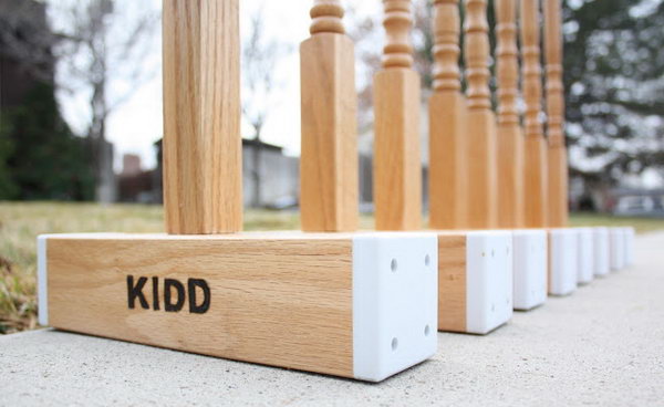 DIY Croquet Mallets. This personalized mallets game will be loved by most kids. See more details 