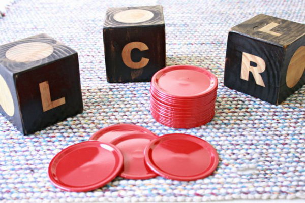 DIY Giant Dice Game. This is an easy to learn game that is perfect to have on hand during barbecues during the summer time. See more instructions 