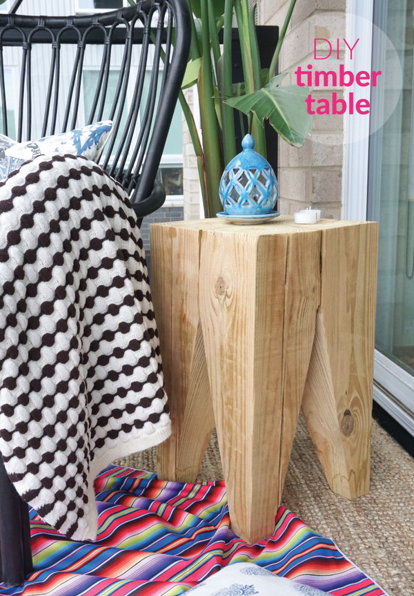 DIY Timber Side Table. Get the directions 