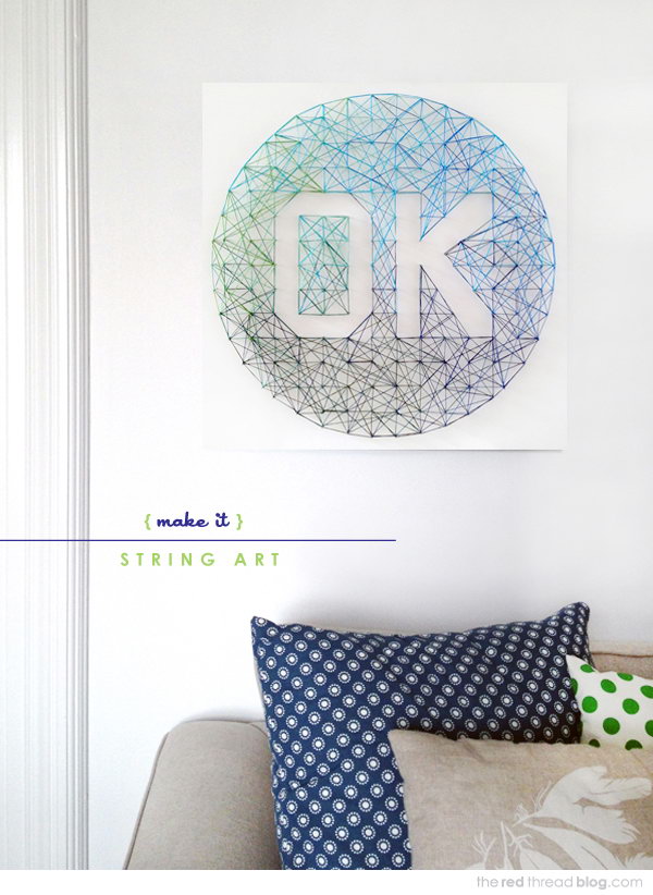Ombre Wall Art. See the tutorial 