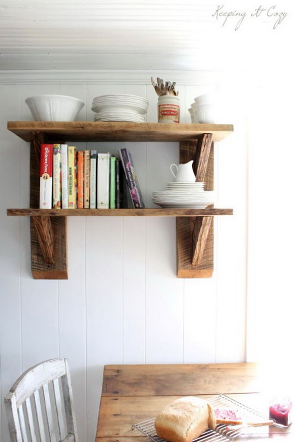 Reclaimed Wood Shelves. See the directions 