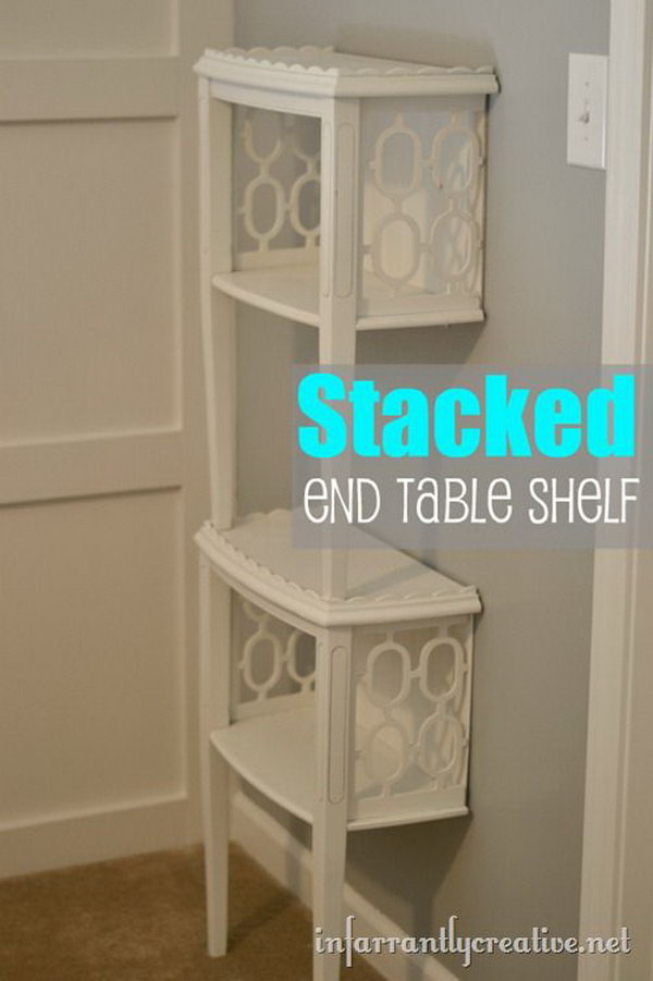 Stacked End Table Shelf. See more details 