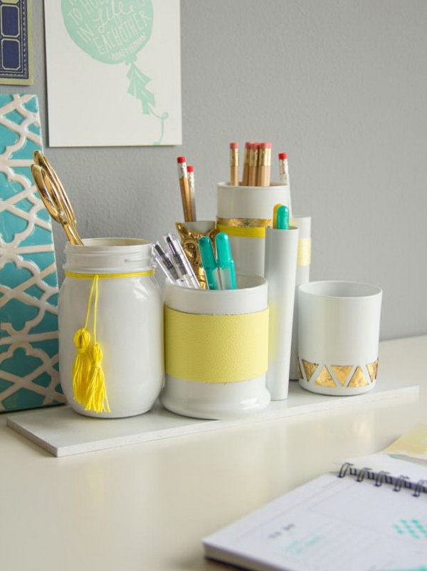 DIY Desk Accessories. Get the instructions 